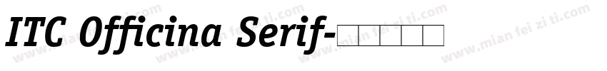 ITC Officina Serif字体转换